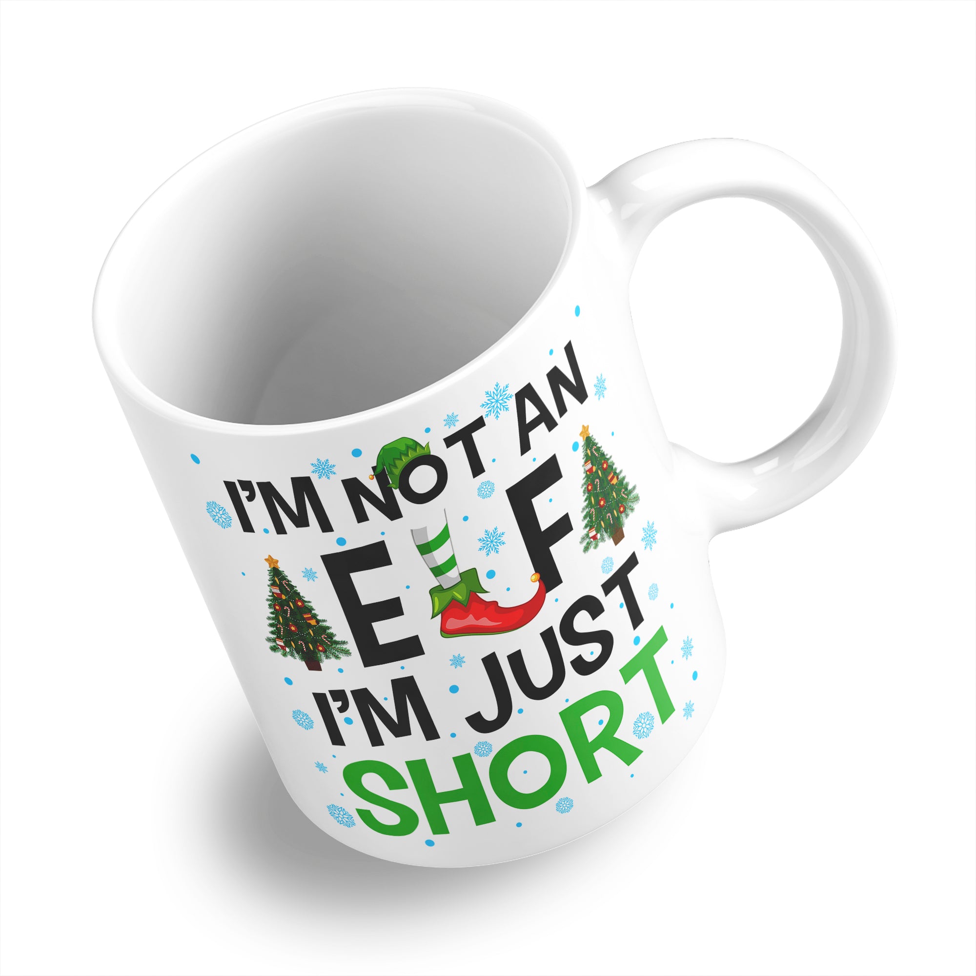 I'm Not An Elf I'm Just Short Funny Christmas Ceramic Coffee / Tea Mug