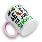 I'm Not An Elf I'm Just Short Christmas Ceramic Mug With High-Gloss Coaster