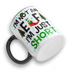 I'm Not An Elf I'm Just Short Christmas Ceramic Mug With Rubber Coaster