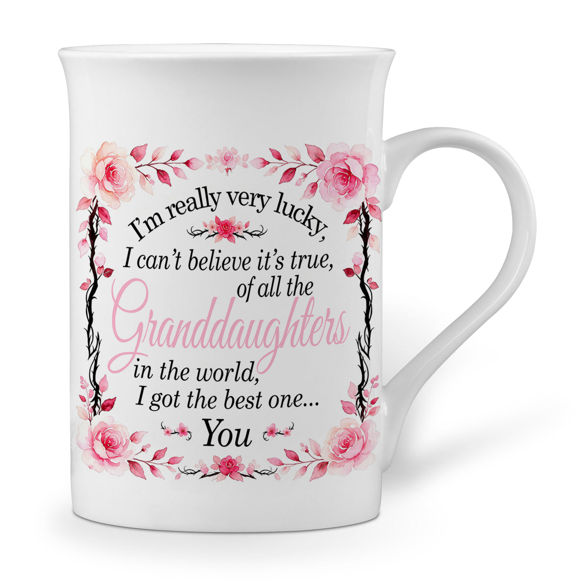 I'm Really Very Lucky – I Got the Best One (Floral) Windsor Bone China Mug