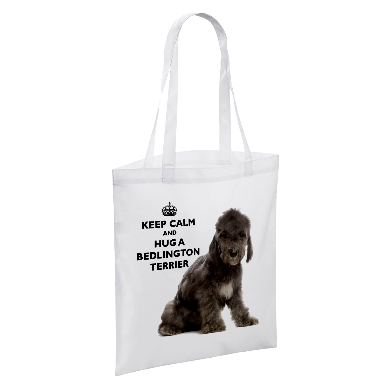Keep Calm And Hug An Animal (Various) White Reusable Shopper Tote Bag