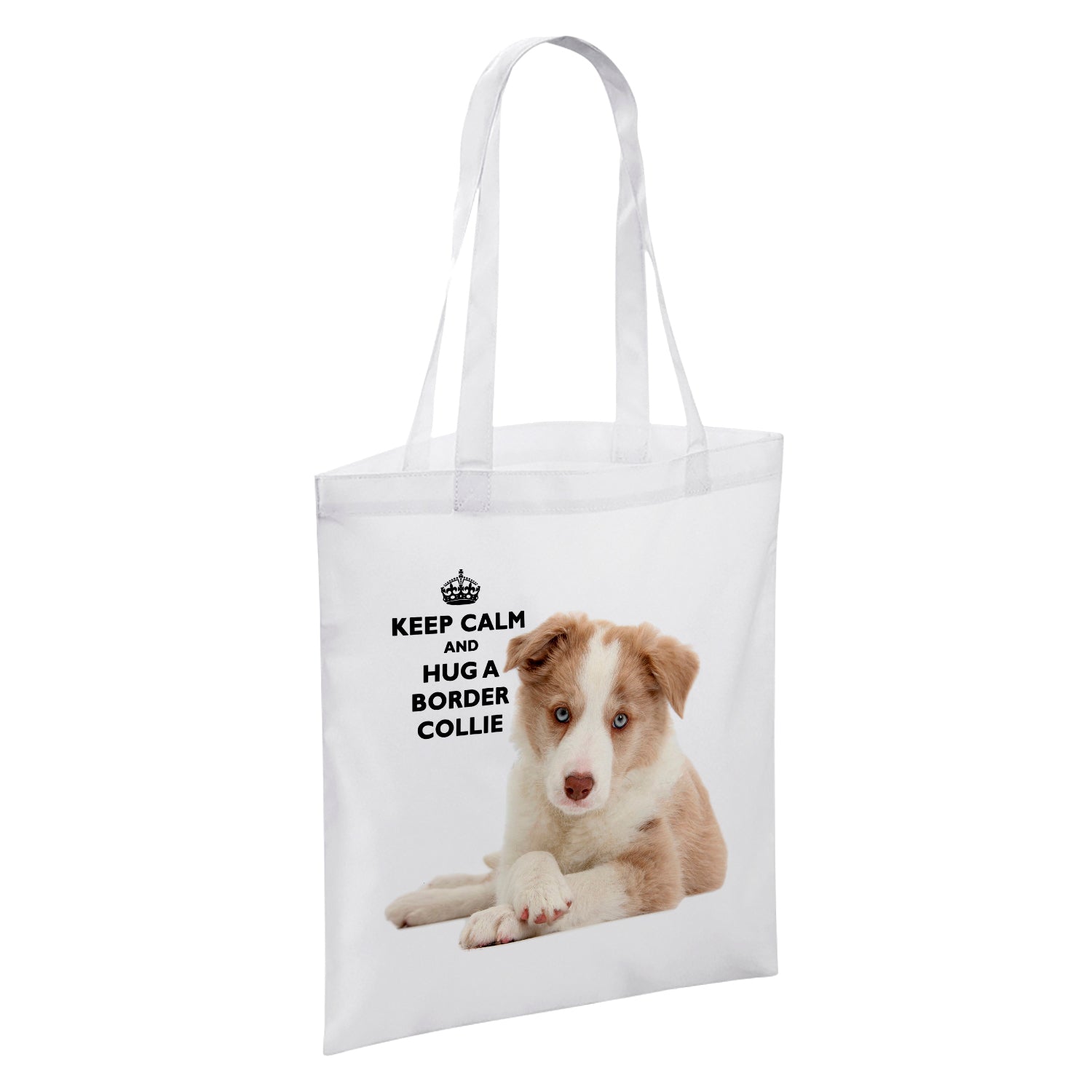 Keep Calm And Hug An Animal (Various) White Reusable Shopper Tote Bag