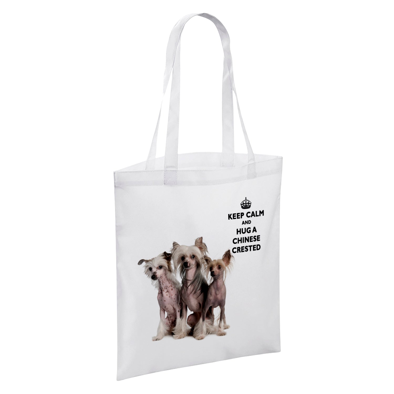 Keep Calm And Hug An Animal (Various) White Reusable Shopper Tote Bag