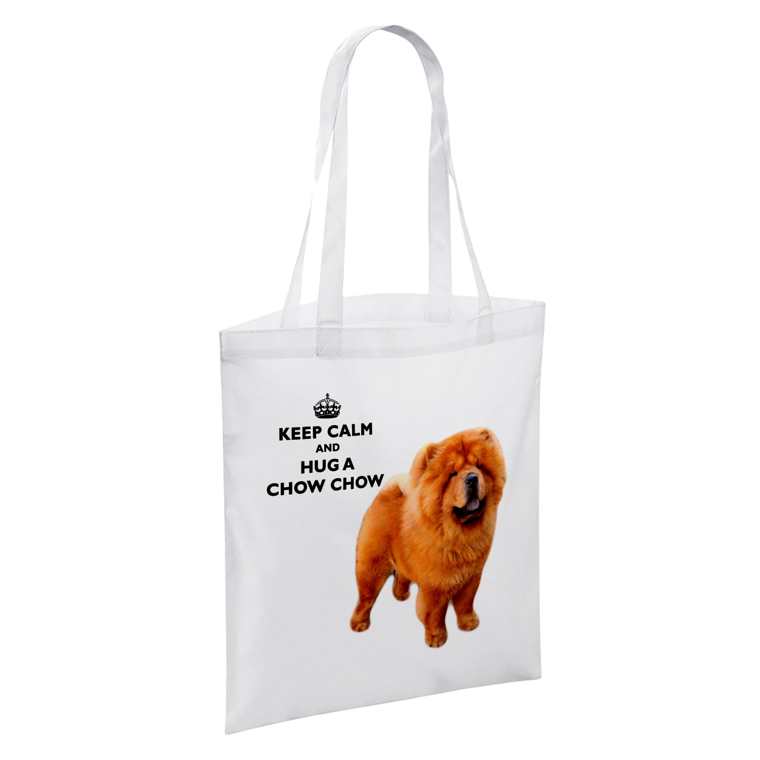 Keep Calm And Hug An Animal (Various) White Reusable Shopper Tote Bag