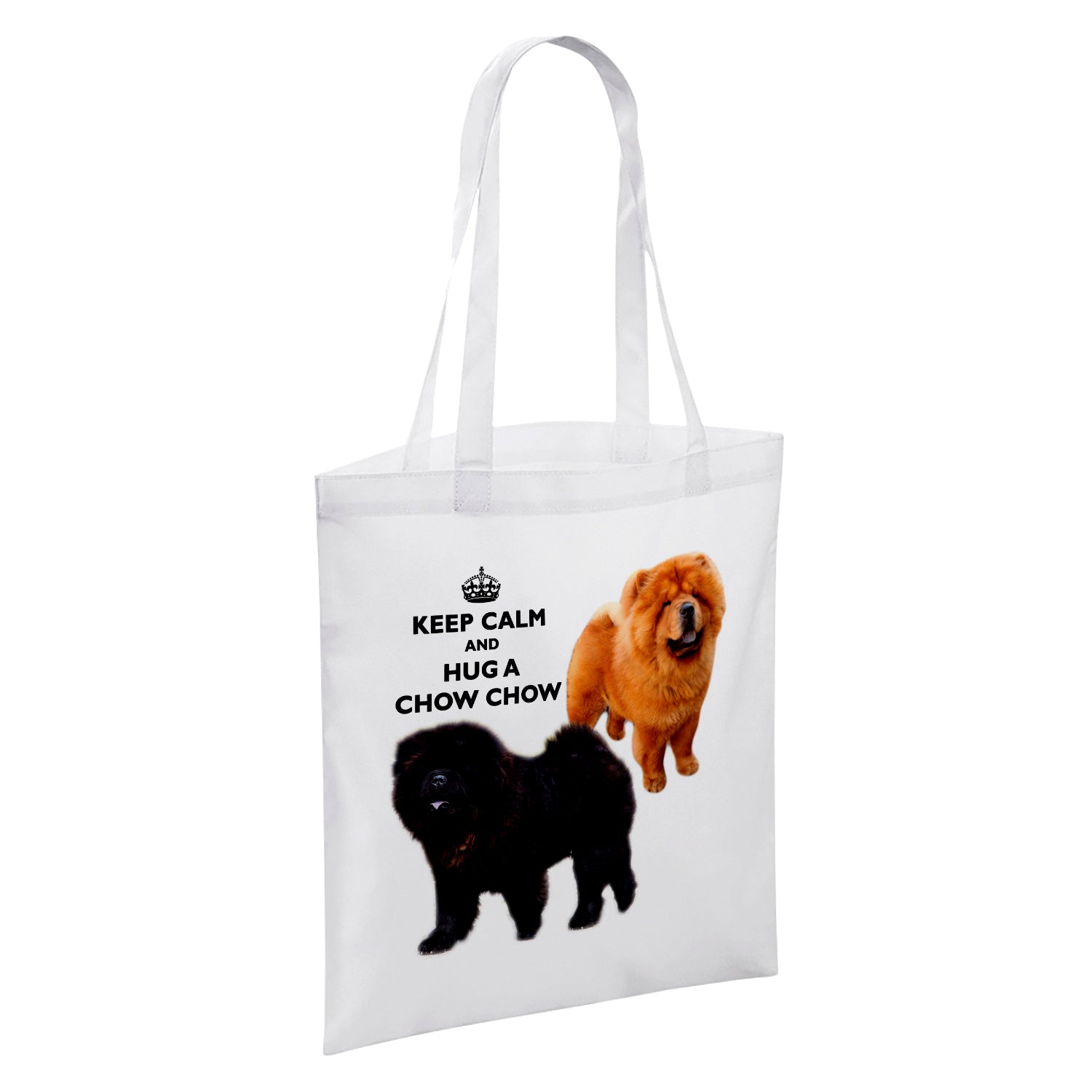 Keep Calm And Hug An Animal (Various) White Reusable Shopper Tote Bag