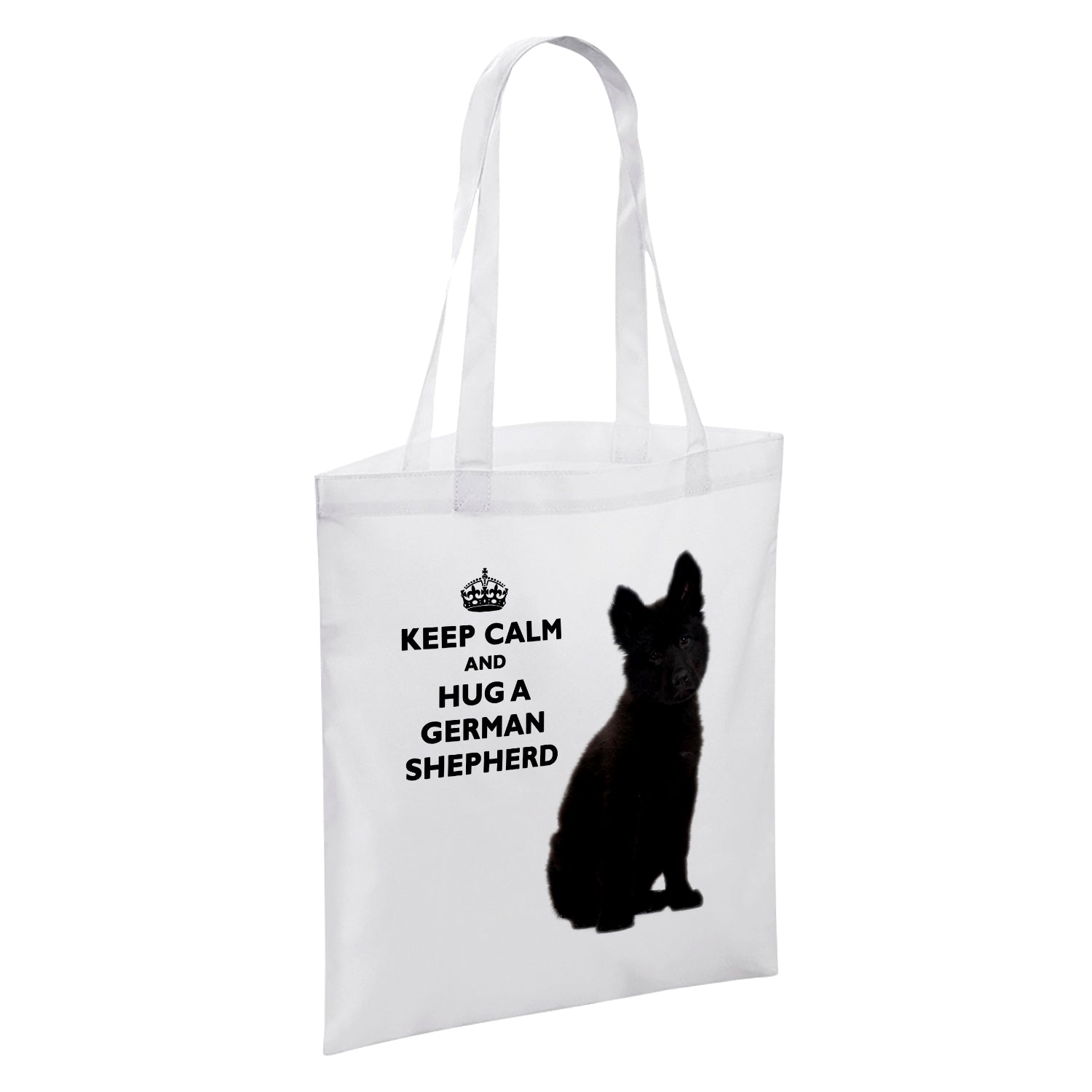Keep Calm And Hug An Animal (Various) White Reusable Shopper Tote Bag