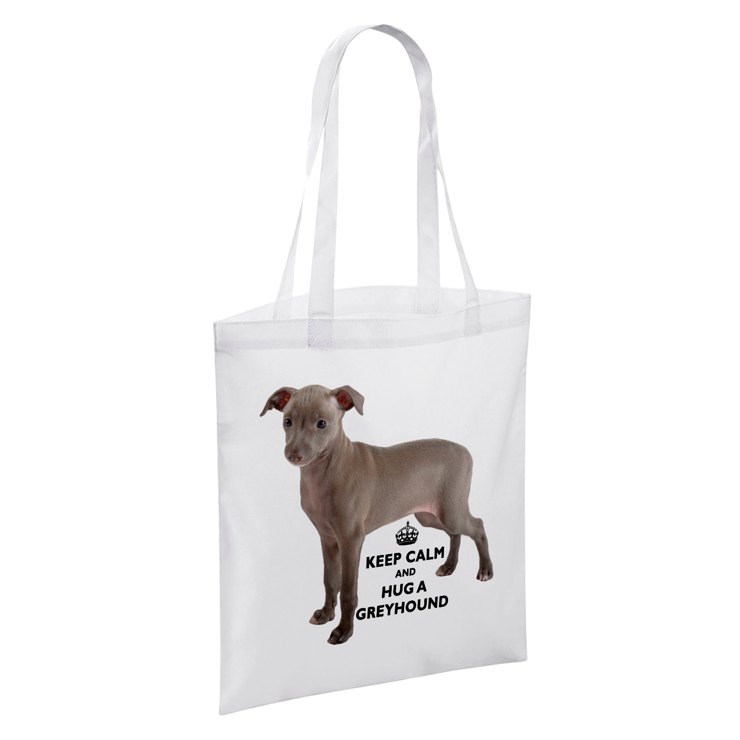 Keep Calm And Hug An Animal (Various) White Reusable Shopper Tote Bag