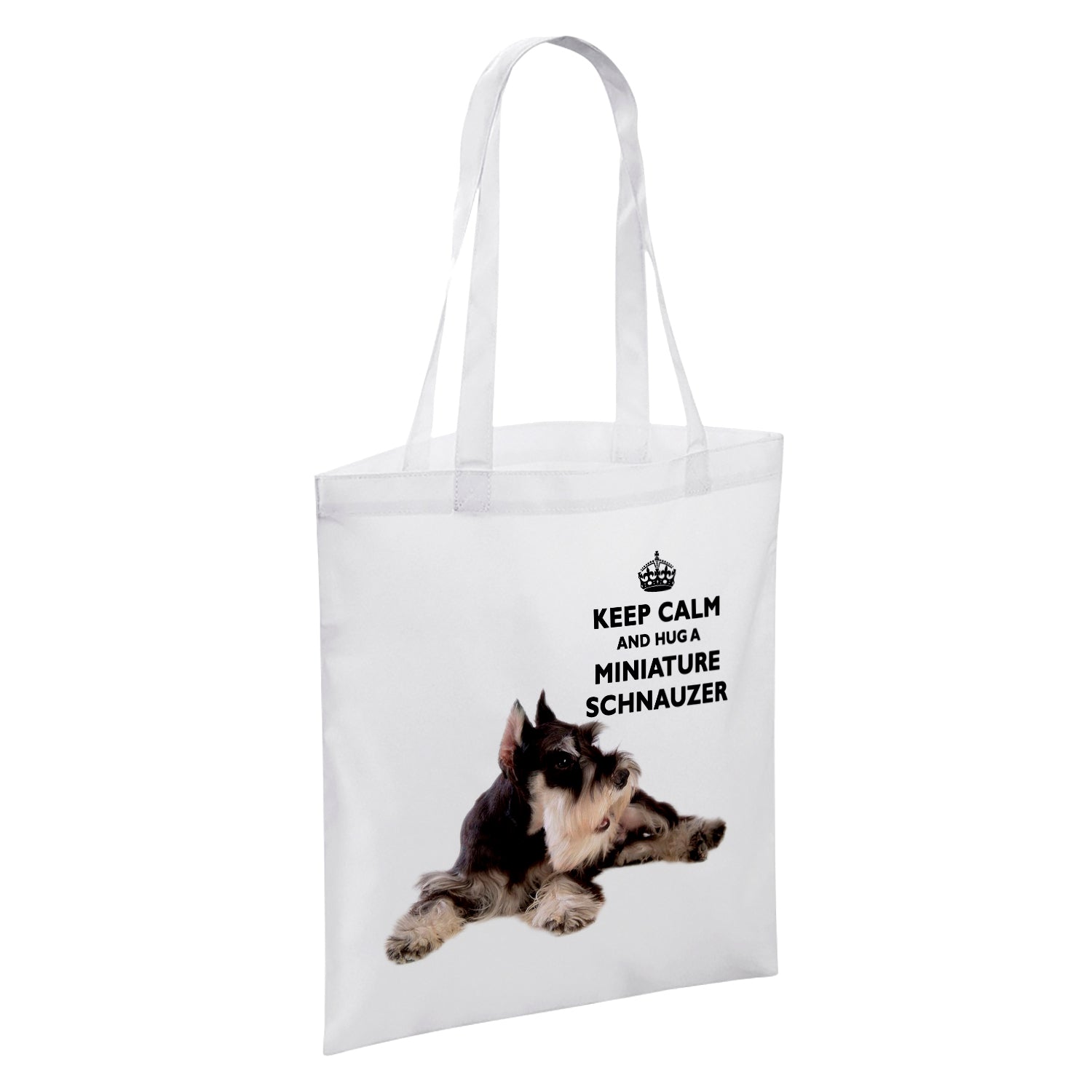 Keep Calm And Hug An Animal (Various) White Reusable Shopper Tote Bag