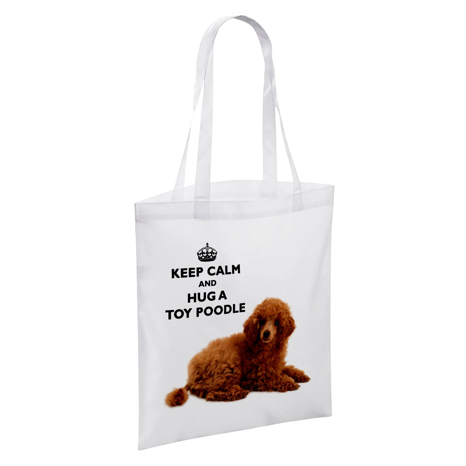 Keep Calm And Hug An Animal (Various) White Reusable Shopper Tote Bag