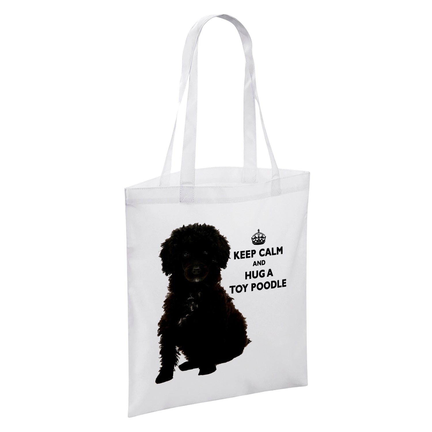 Keep Calm And Hug An Animal (Various) White Reusable Shopper Tote Bag
