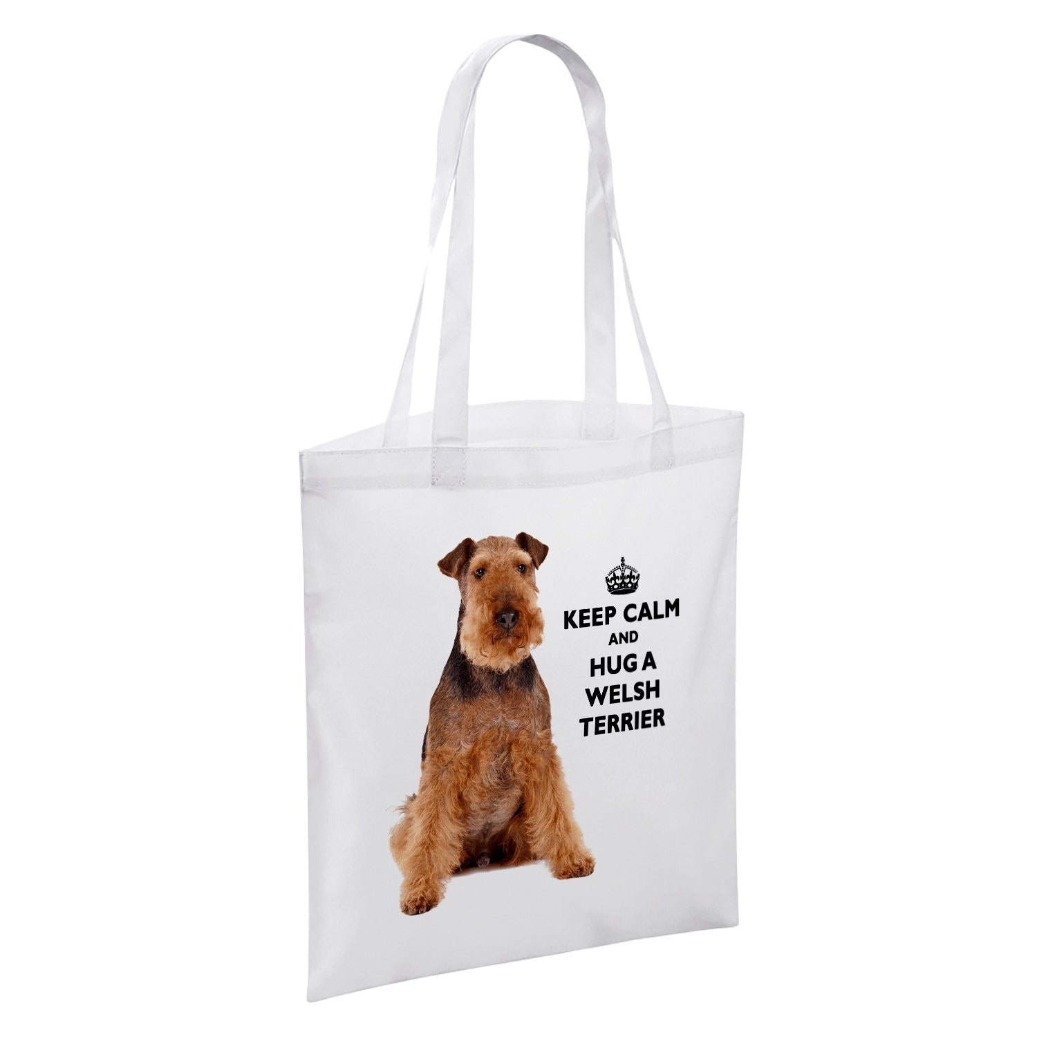 Keep Calm And Hug An Animal (Various) White Reusable Shopper Tote Bag