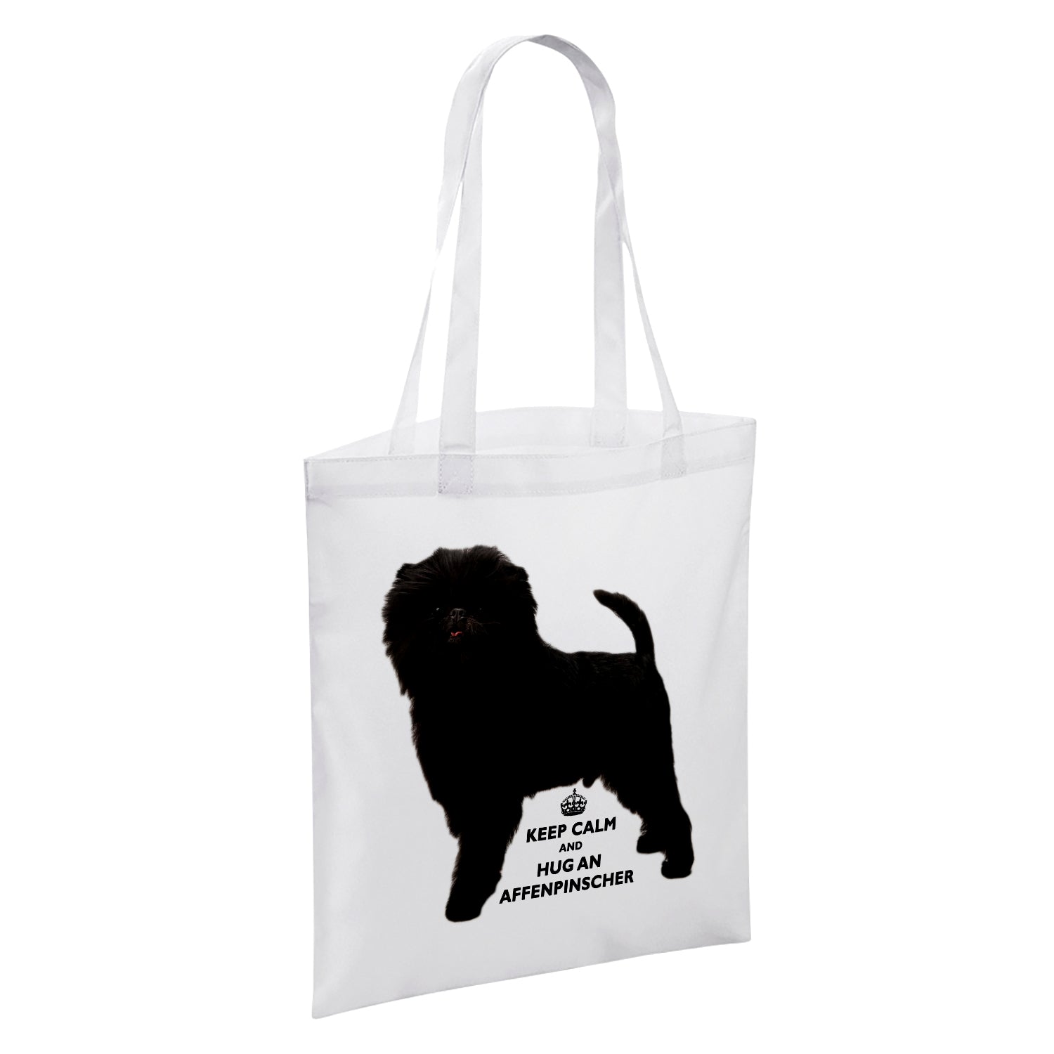 Keep Calm And Hug An Animal (Various) White Reusable Shopper Tote Bag