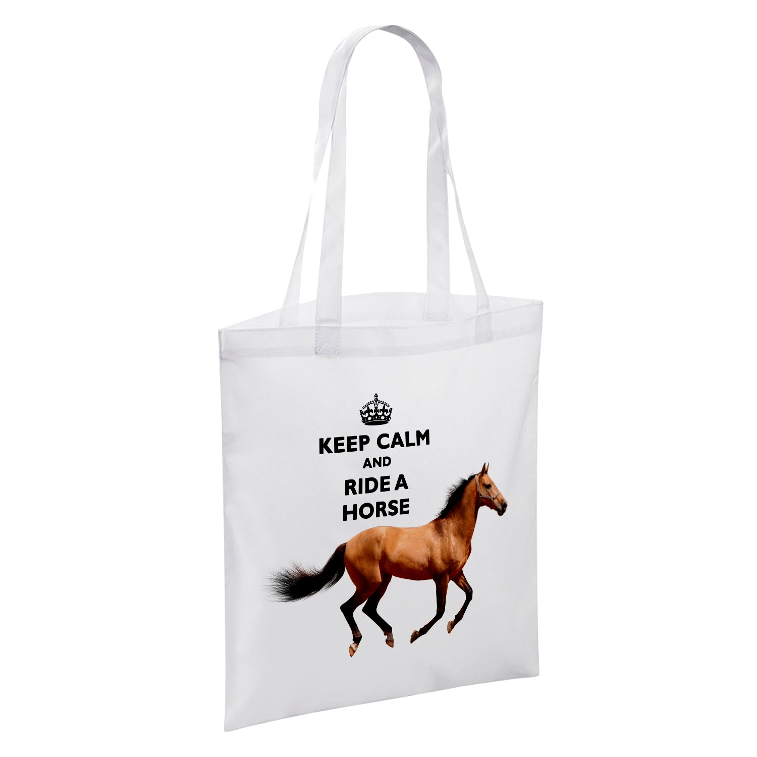 Keep Calm And Hug An Animal (Various) White Reusable Shopper Tote Bag