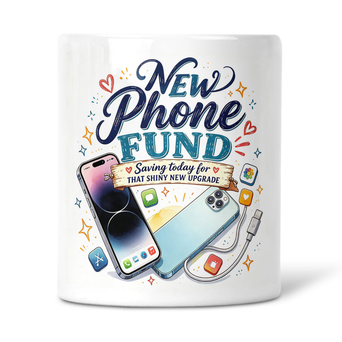 New Phone Fund - Saving Today For That Shiny New Upgrade Ceramic Money Box