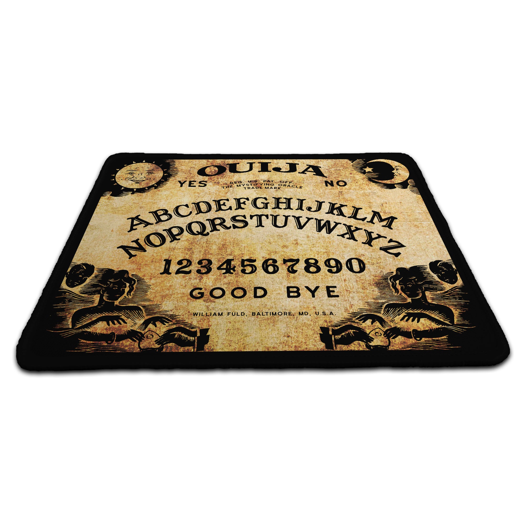 Ouija Board Rubber Non-slip Computer PC Mousemat - Premium Stitched