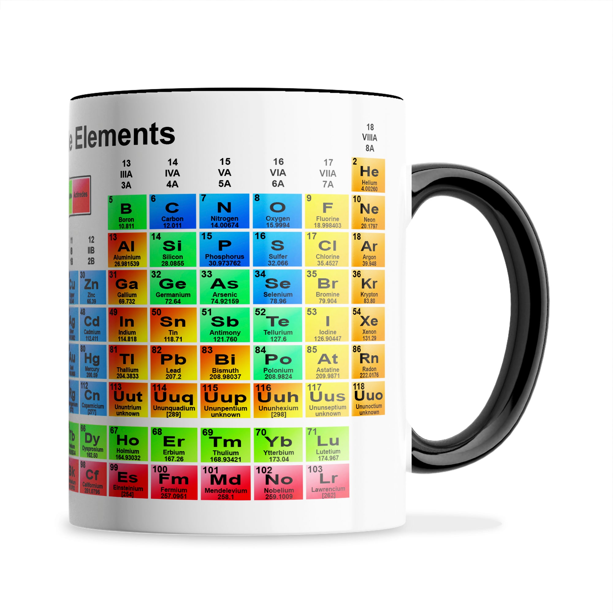 Periodic Table of the Elements Ceramic Coffee / Tea Mug
