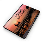 Personalised Any Image / Text Faux Leather Passport Holder / Cover
