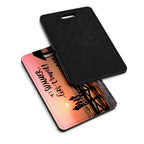 Personalised Any Image / Text PU Leather Luggage / Travel Bag Tag