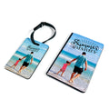 Personalised Any Image / Text Passport Holder & Luggage Tag Set