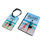 Personalised Any Image / Text Passport Holder & Luggage Tag Set