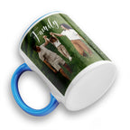 Personalised Photo Mug Custom Design Cup Text Name Logo With Rubber Coaster