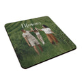 Personalised Any Image / Text Rubber Non-slip Square Fabric / Rubber Coaster