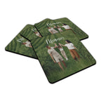 Personalised Any Image / Text Rubber Non-slip Square Fabric / Rubber Coaster