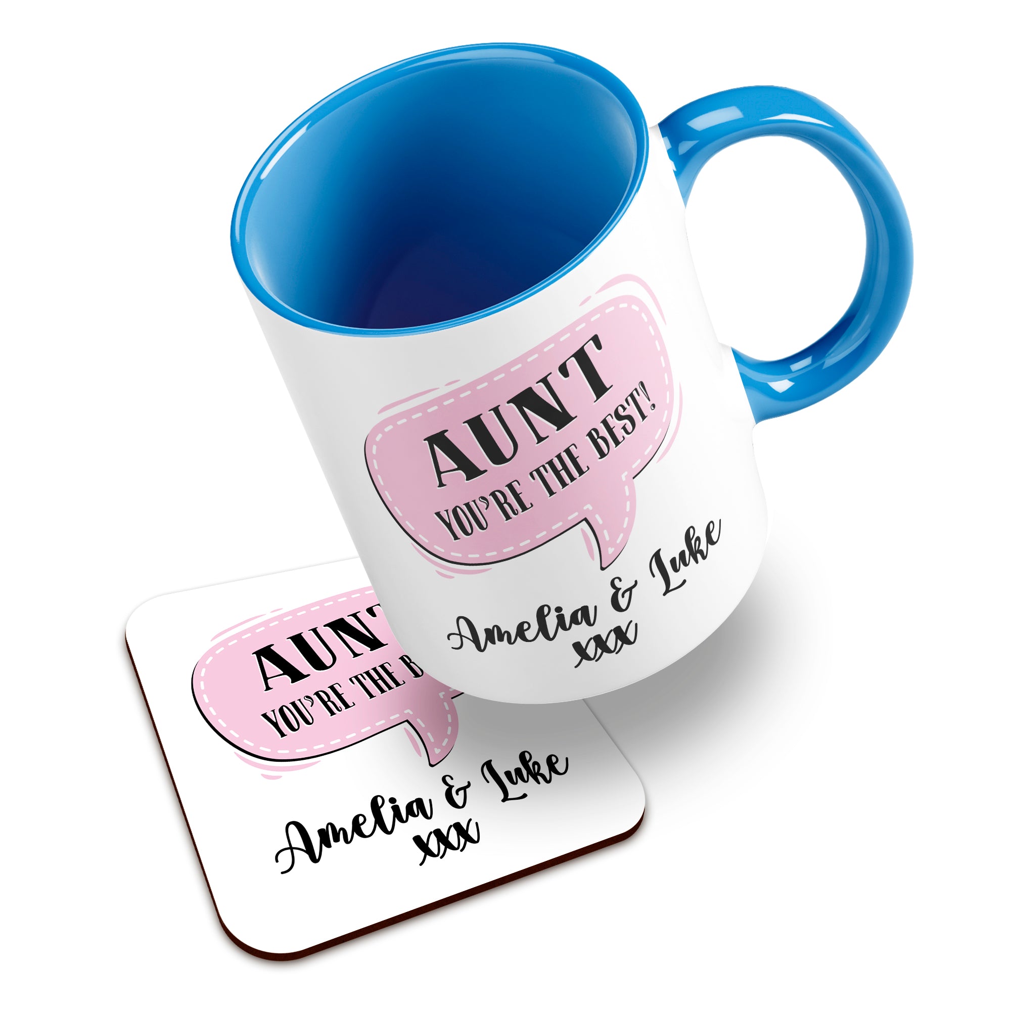 Personalised (Female Relation) You're The Best Ceramic Mug With High-Gloss Coaster