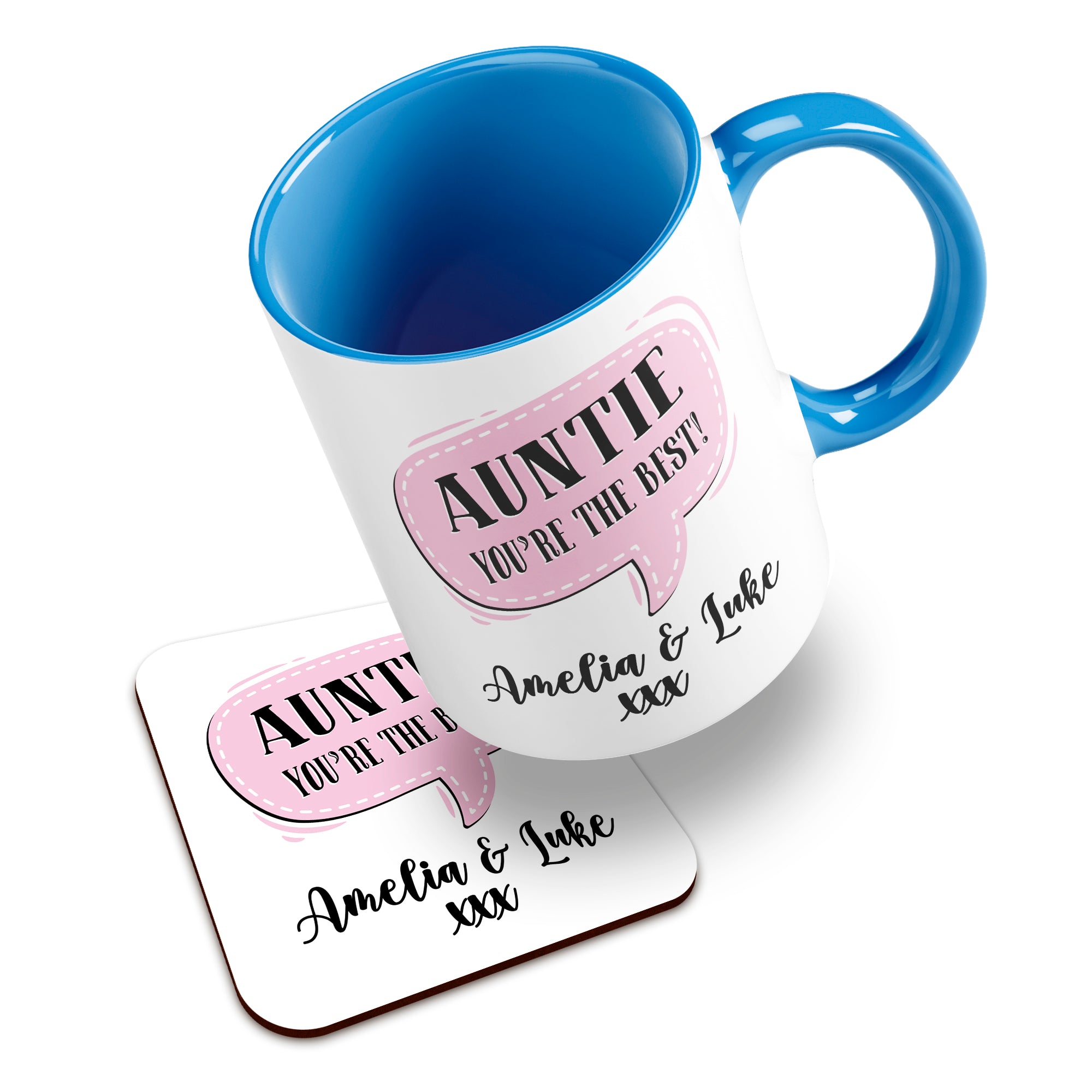 Personalised (Female Relation) You're The Best Ceramic Mug With High-Gloss Coaster