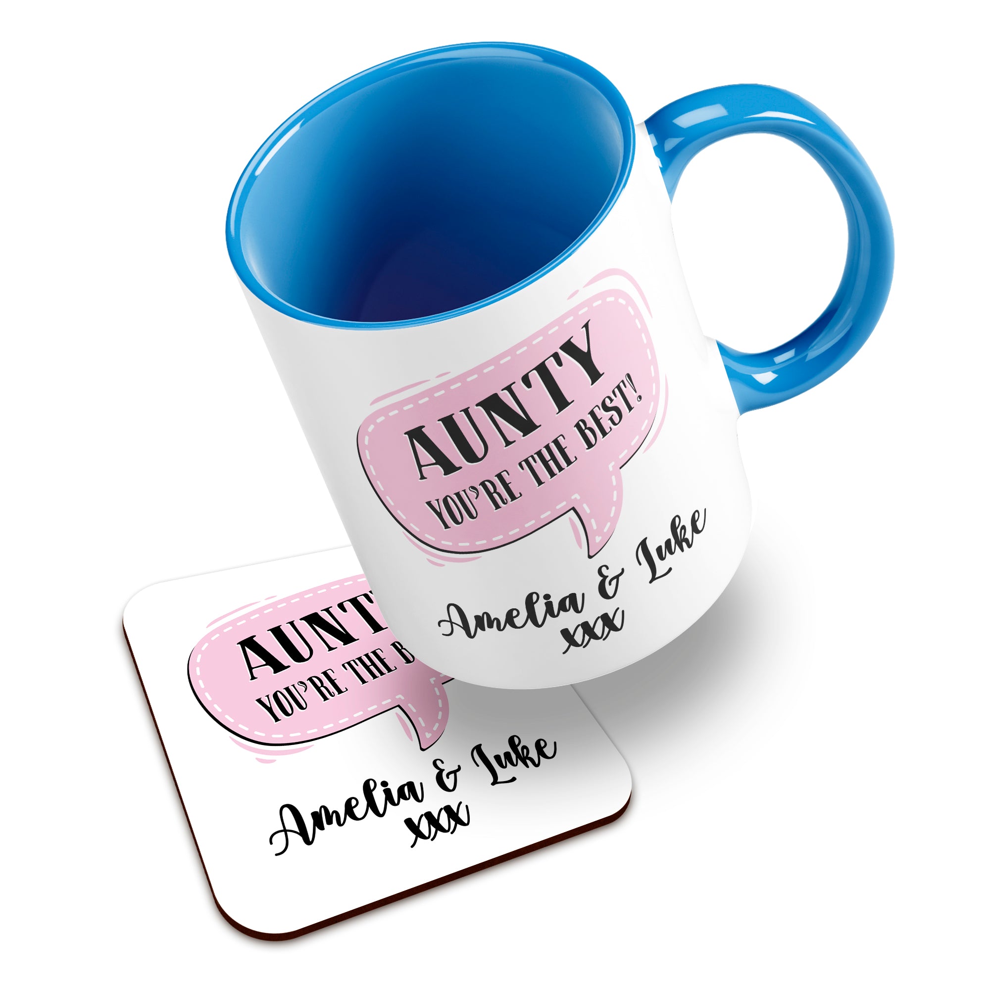 Personalised (Female Relation) You're The Best Ceramic Mug With High-Gloss Coaster