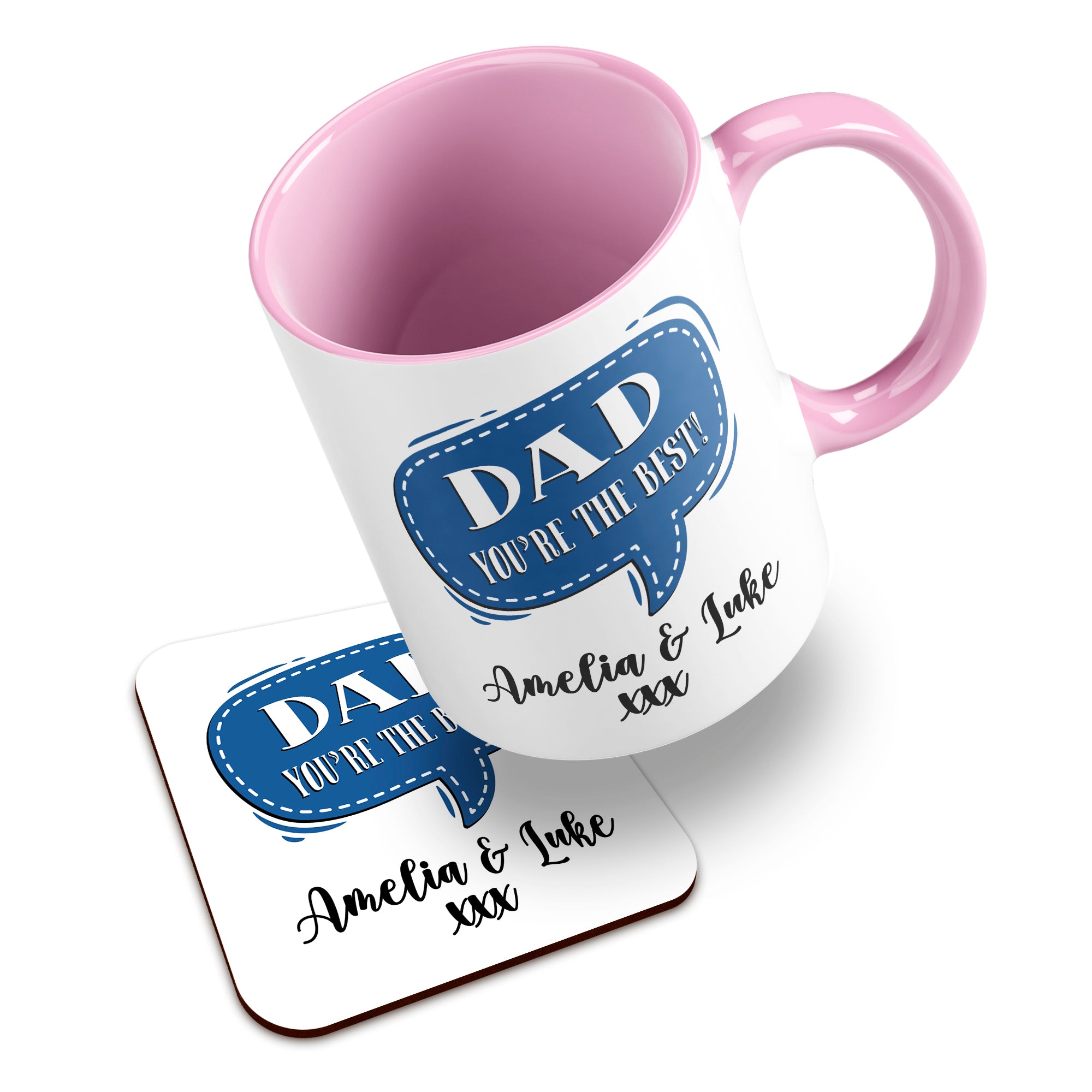Personalised (Male Relation) You're The Best Ceramic Mug With High-Gloss Coaster