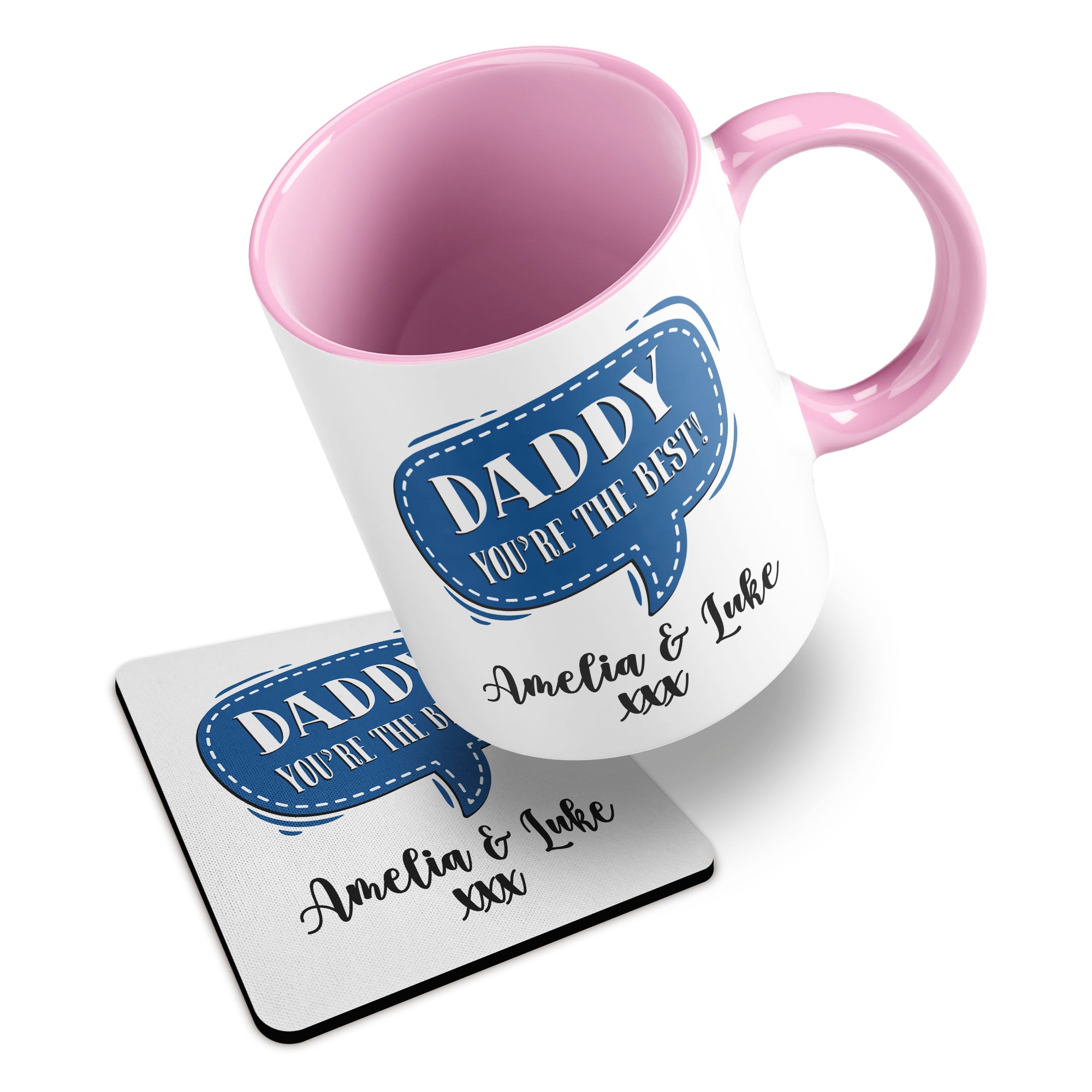 Personalised (Male Relation) You're The Best Ceramic Mug With Rubber Coaster