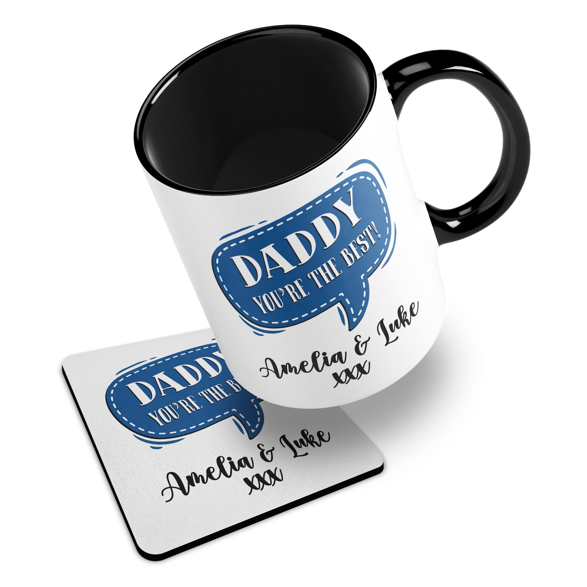Personalised (Male Relation) You're The Best Ceramic Mug With Rubber Coaster