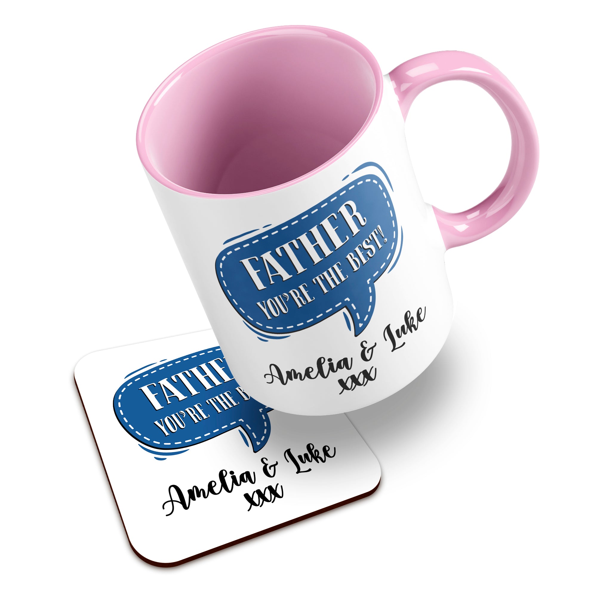 Personalised (Male Relation) You're The Best Ceramic Mug With High-Gloss Coaster