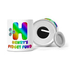 Personalised Any Name Pop It Letter Fidget Fund Ceramic Money Box