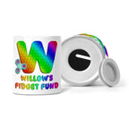 Personalised Any Name Pop It Letter Fidget Fund Ceramic Money Box