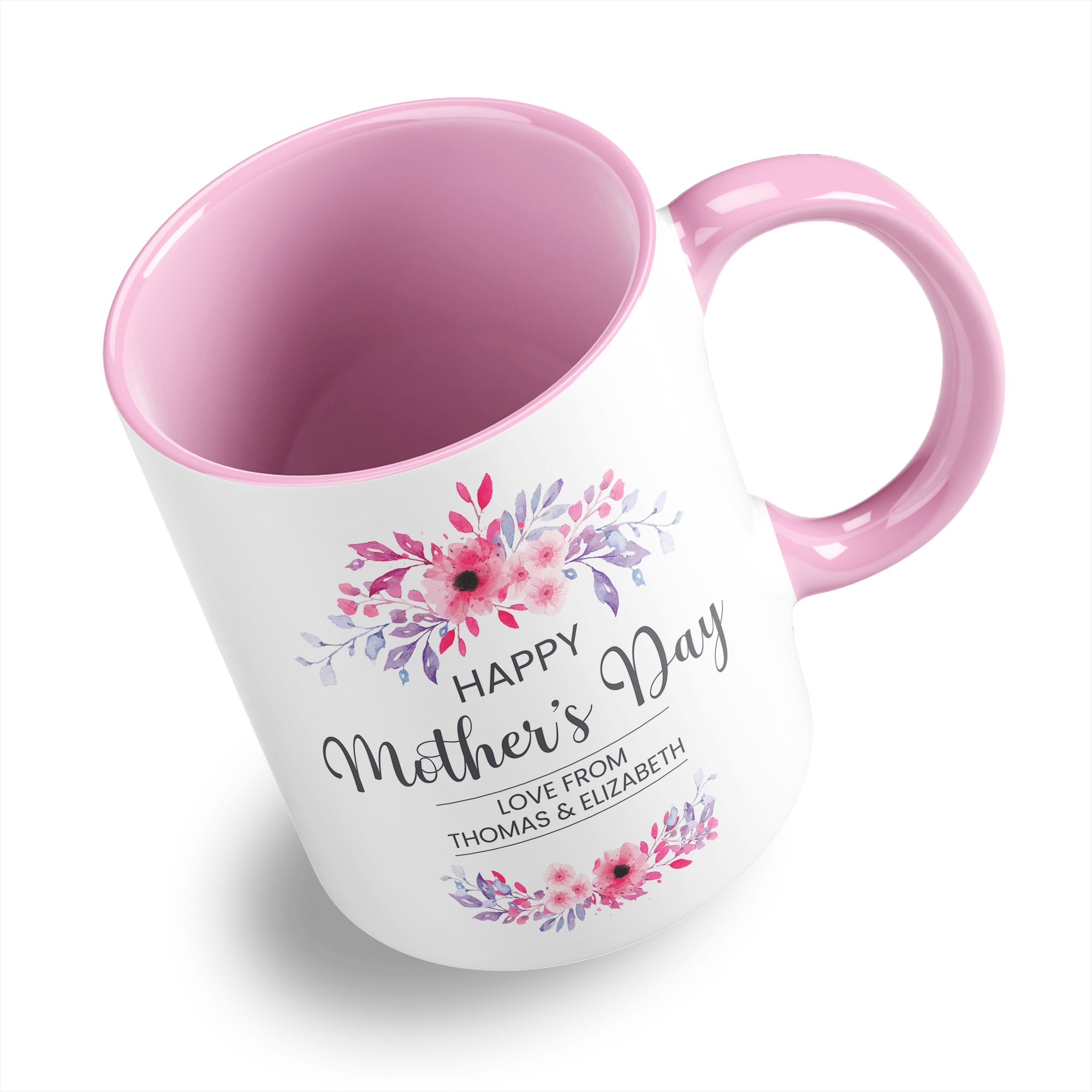 Personalised Floral Happy Mother's Day Ceramic Coffee / Tea Mug