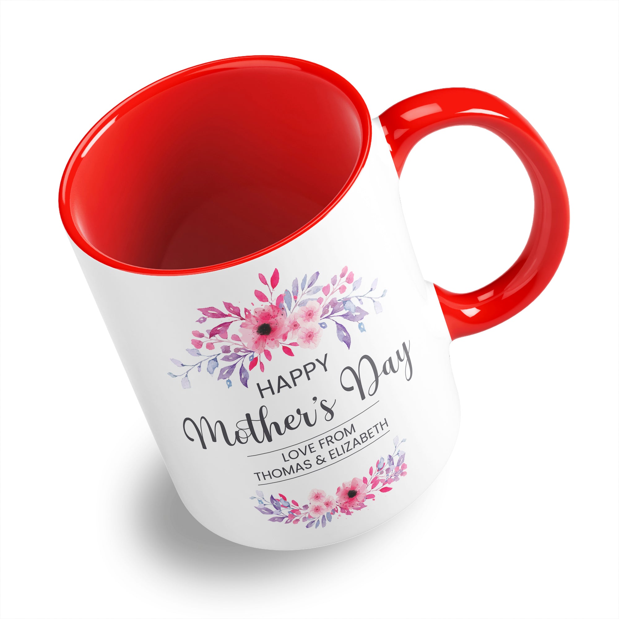 Personalised Floral Happy Mother's Day Ceramic Coffee / Tea Mug