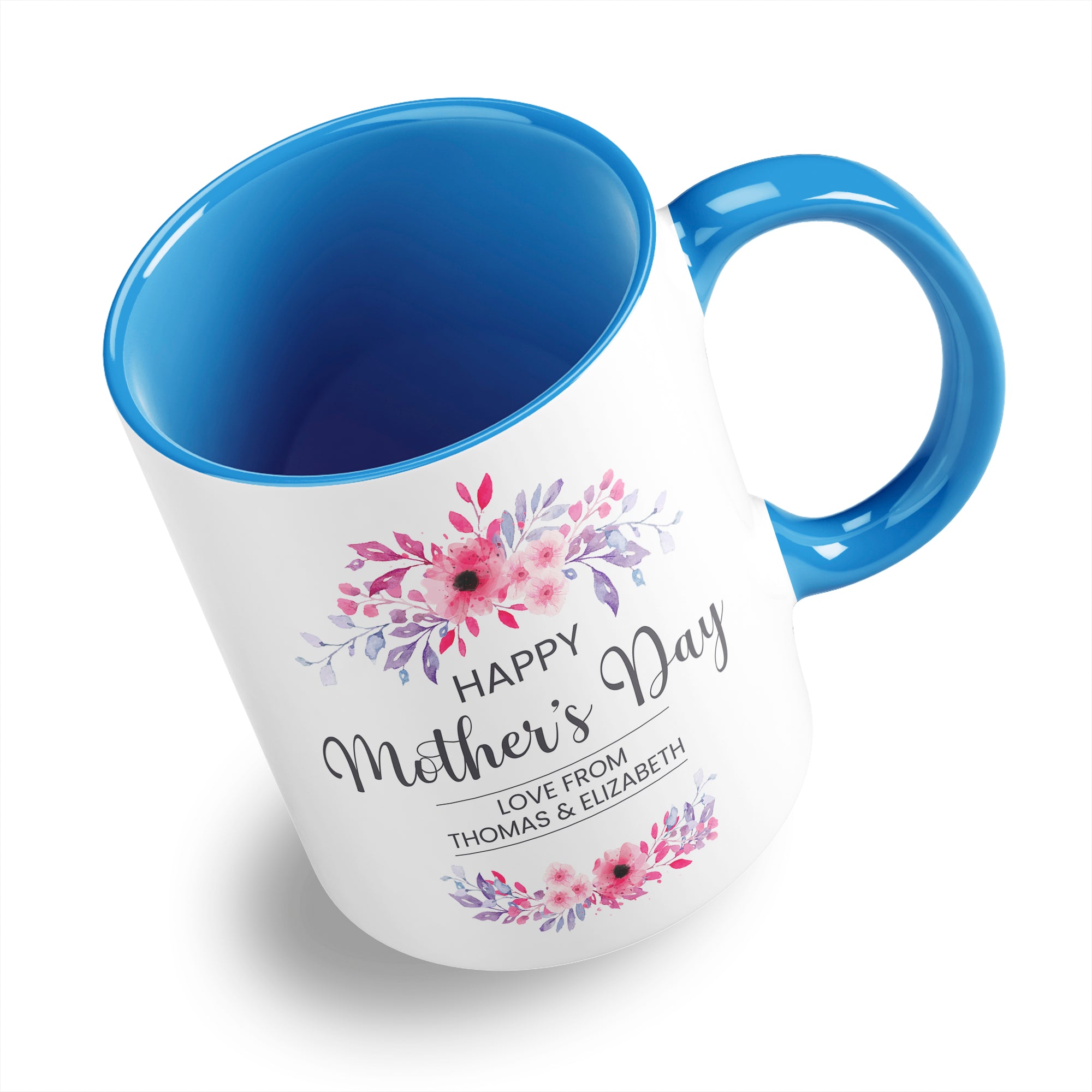 Personalised Floral Happy Mother's Day Ceramic Coffee / Tea Mug