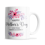 Personalised Floral Happy Mother's Day Ceramic Coffee / Tea Mug
