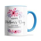 Personalised Floral Happy Mother's Day Ceramic Coffee / Tea Mug