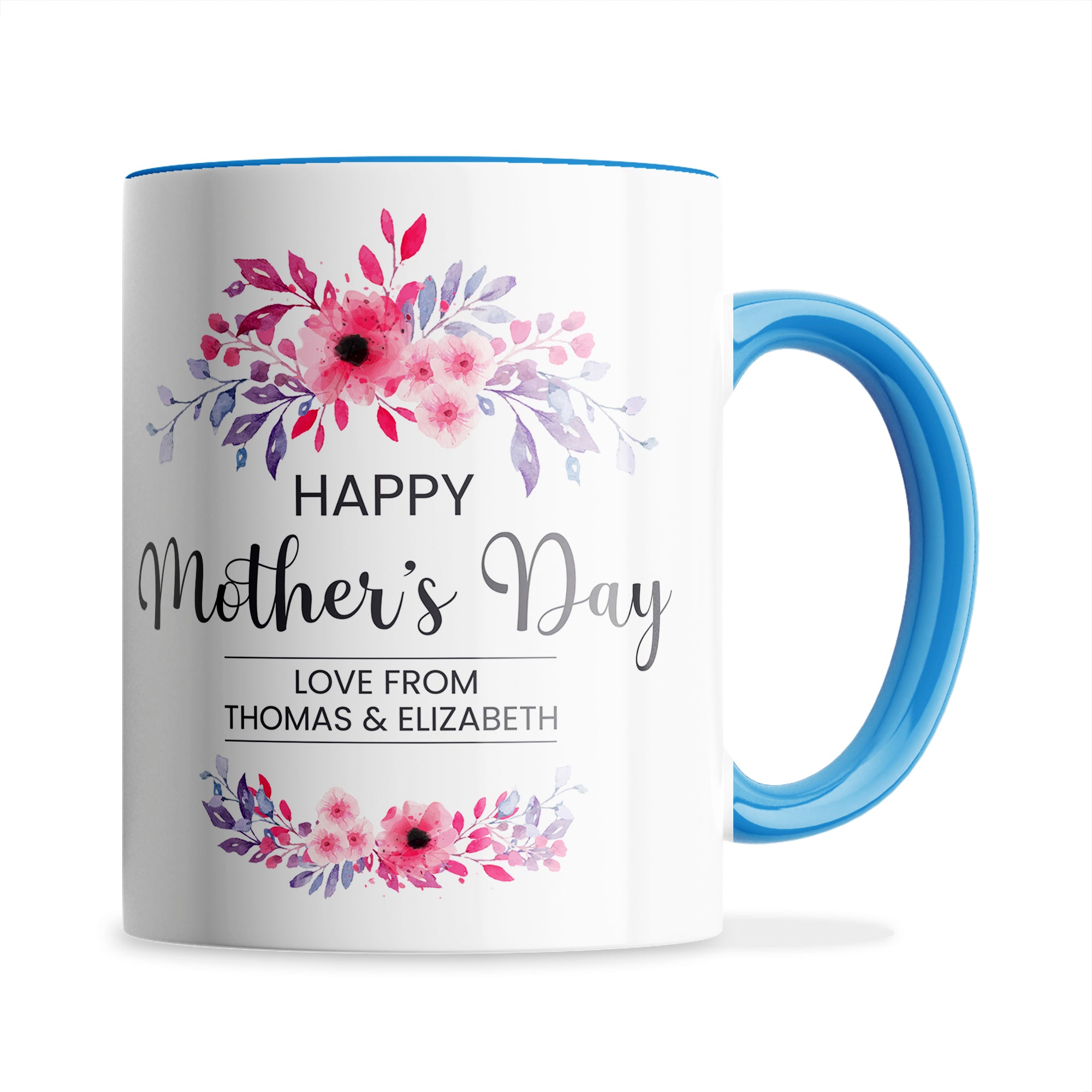 Personalised Floral Happy Mother's Day Ceramic Coffee / Tea Mug