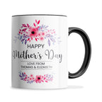Personalised Floral Happy Mother's Day Ceramic Coffee / Tea Mug