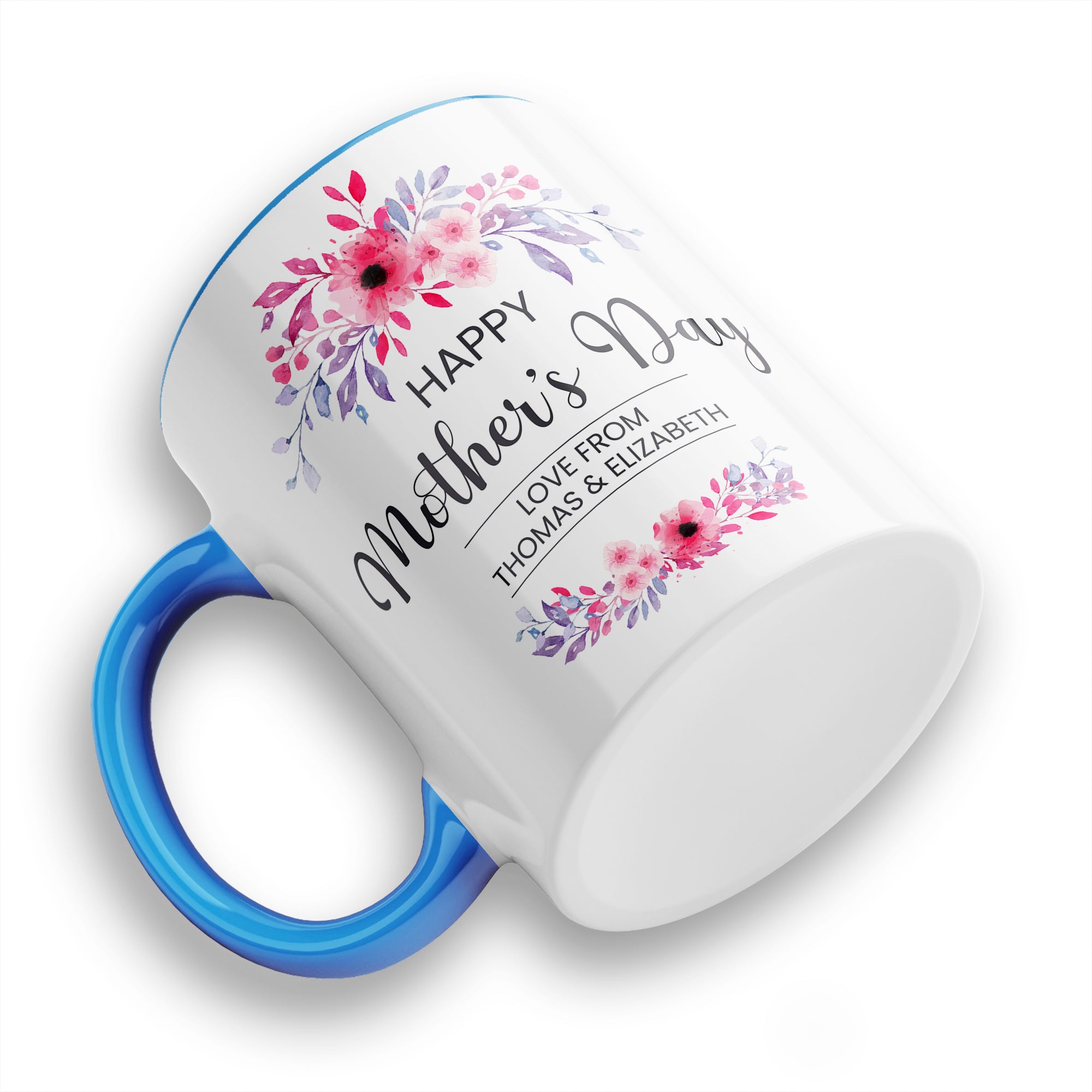 Personalised Floral Happy Mother's Day Ceramic Coffee / Tea Mug