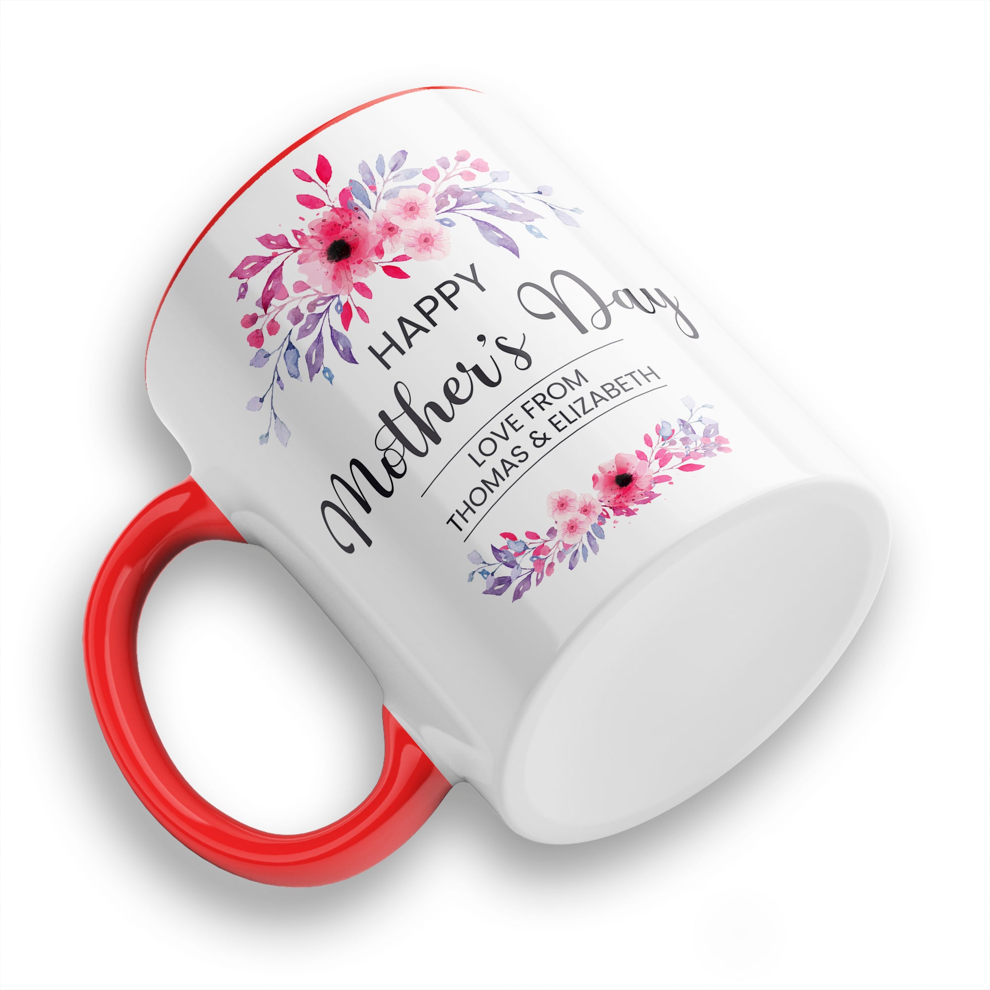 Personalised Floral Happy Mother's Day Ceramic Coffee / Tea Mug