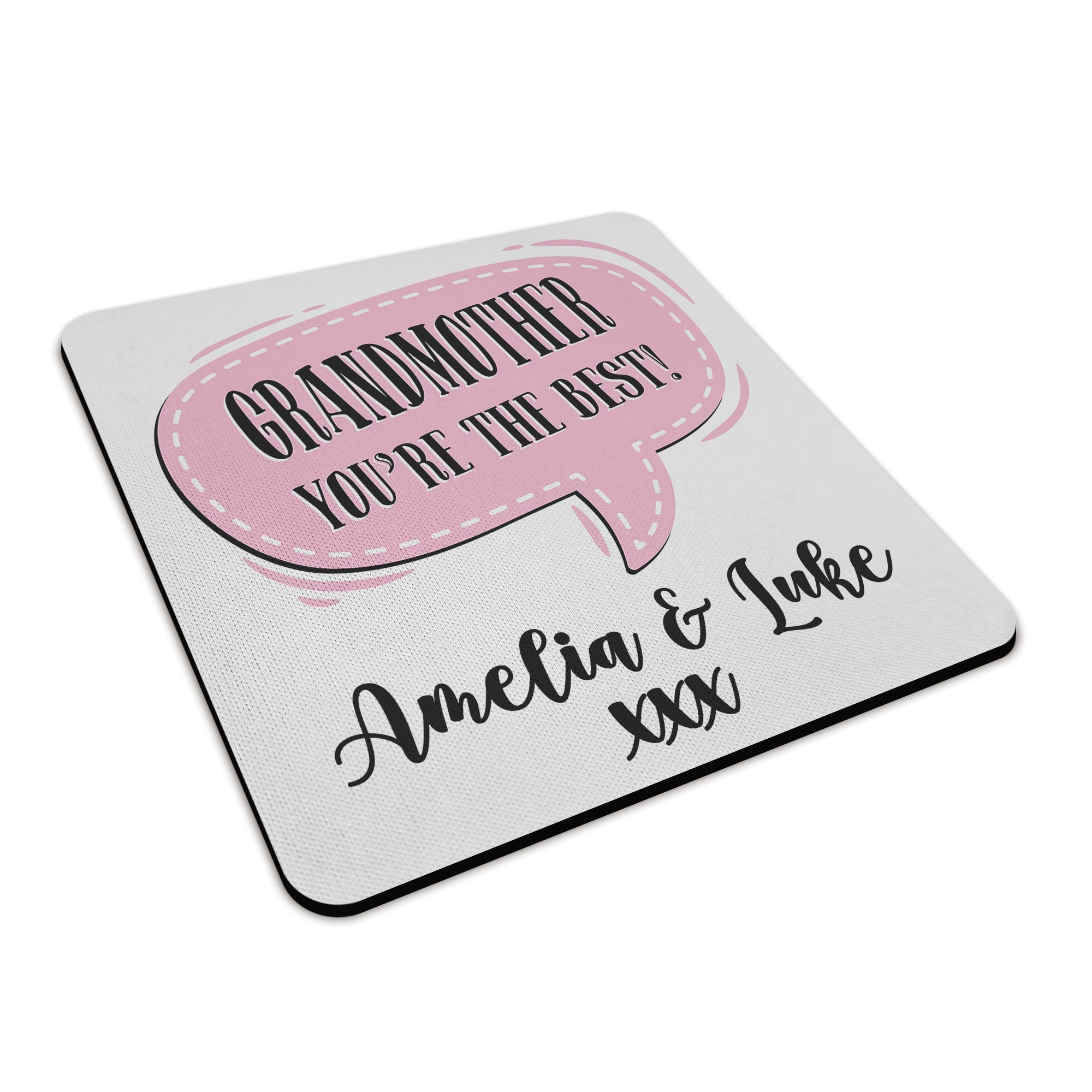 Personalised (Female Relation) You're The Best Square Fabric / Rubber Coaster