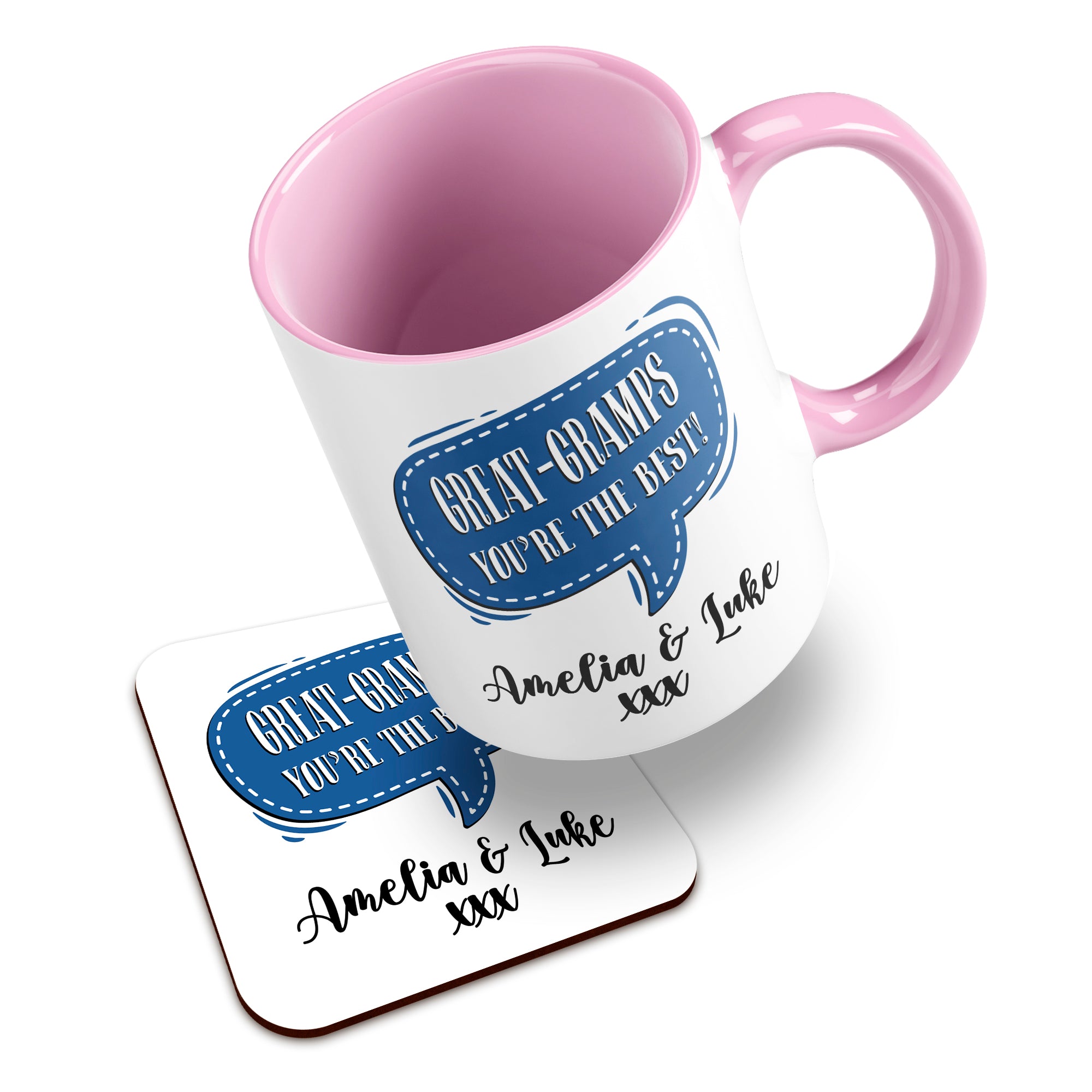 Personalised (Male Relation) You're The Best Ceramic Mug With High-Gloss Coaster