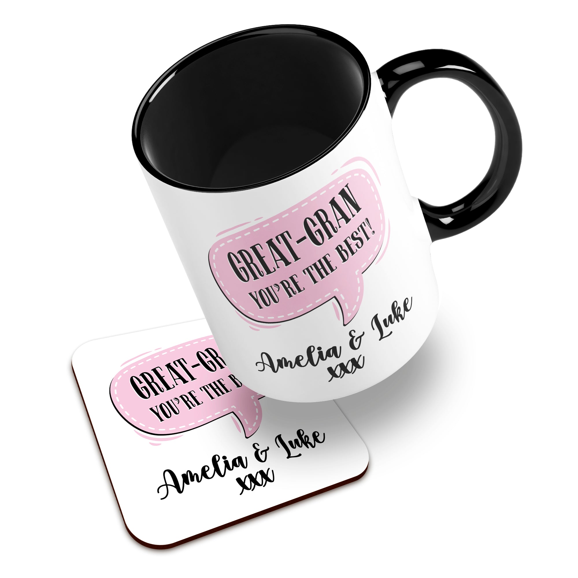 Personalised (Female Relation) You're The Best Ceramic Mug With High-Gloss Coaster