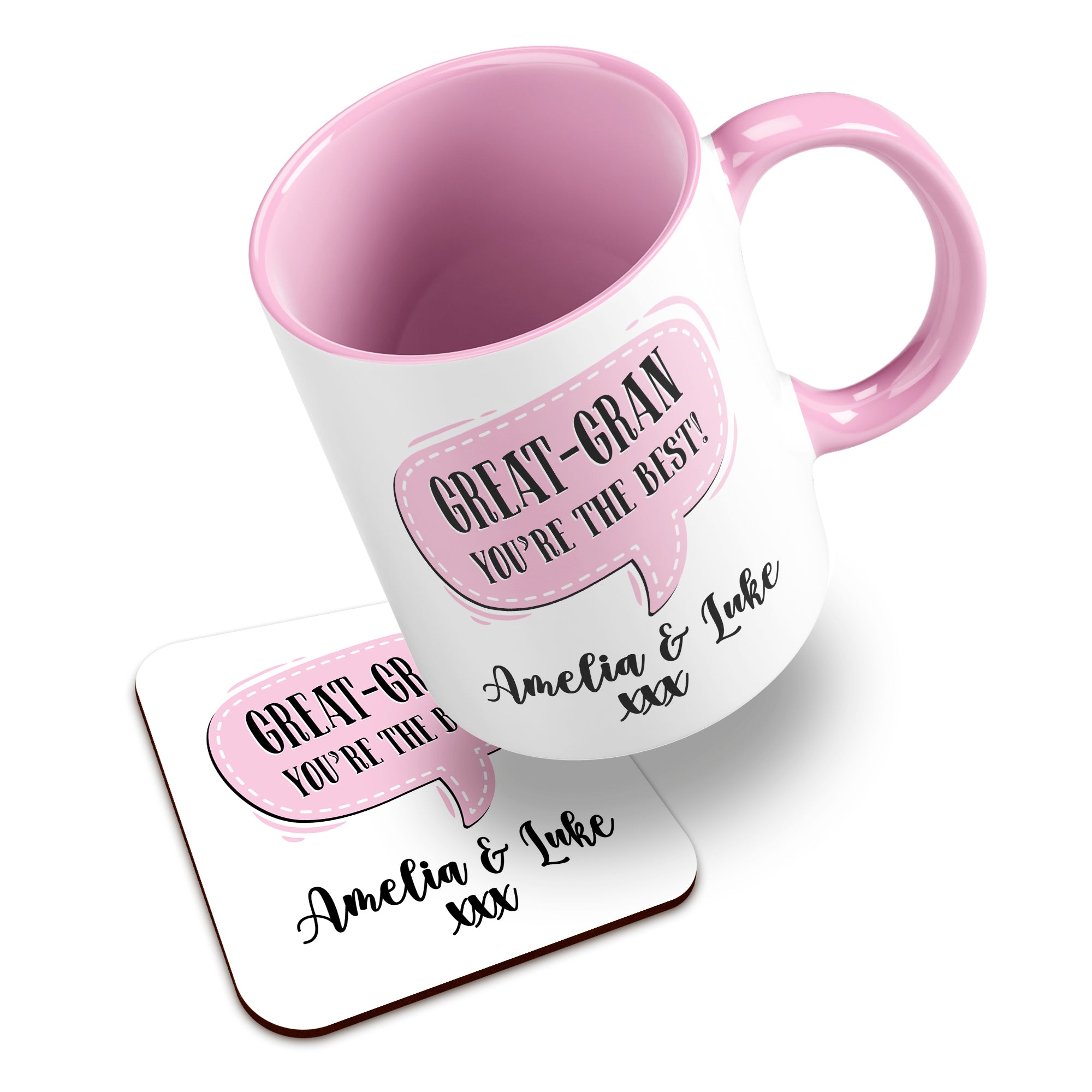 Personalised (Female Relation) You're The Best Ceramic Mug With High-Gloss Coaster