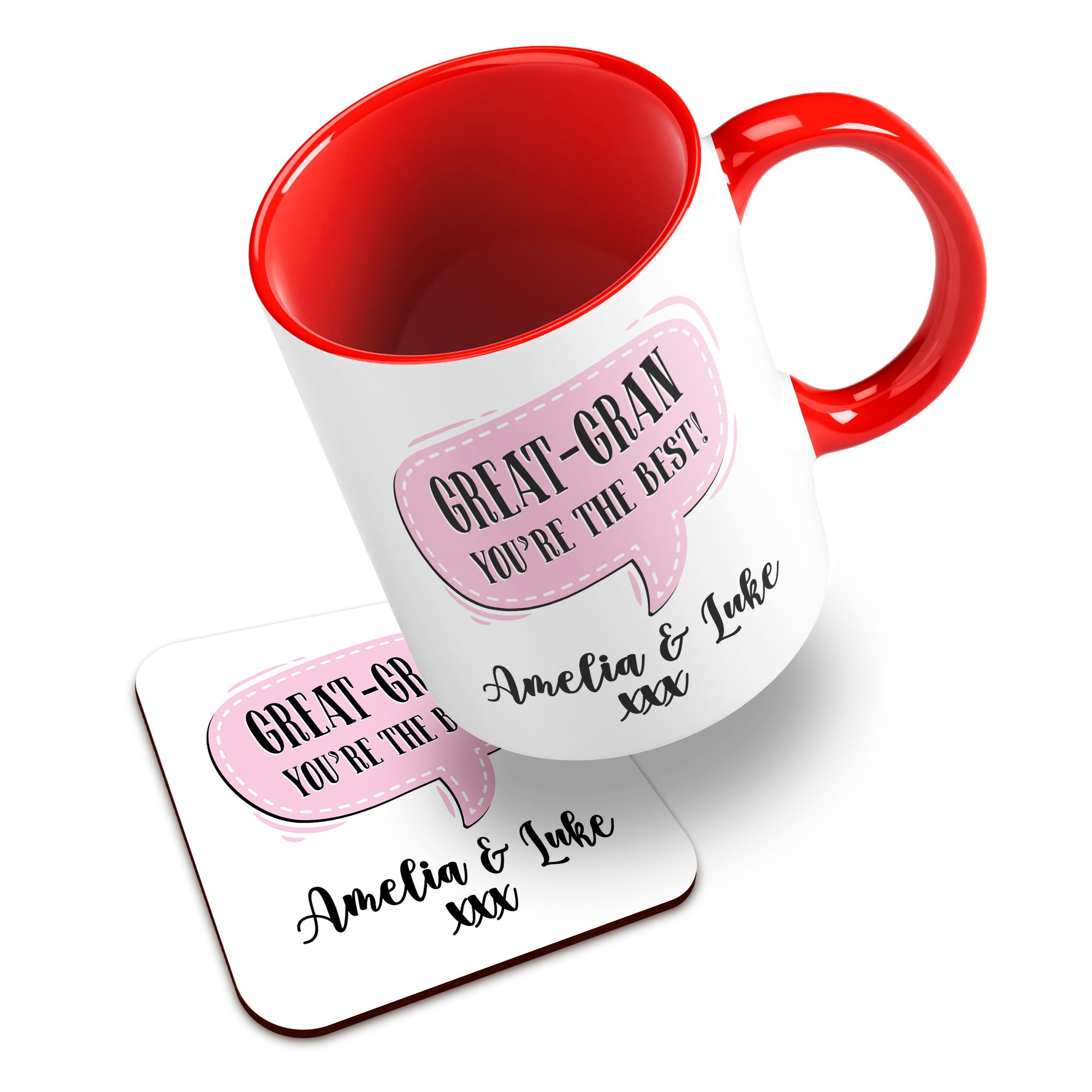 Personalised (Female Relation) You're The Best Ceramic Mug With High-Gloss Coaster